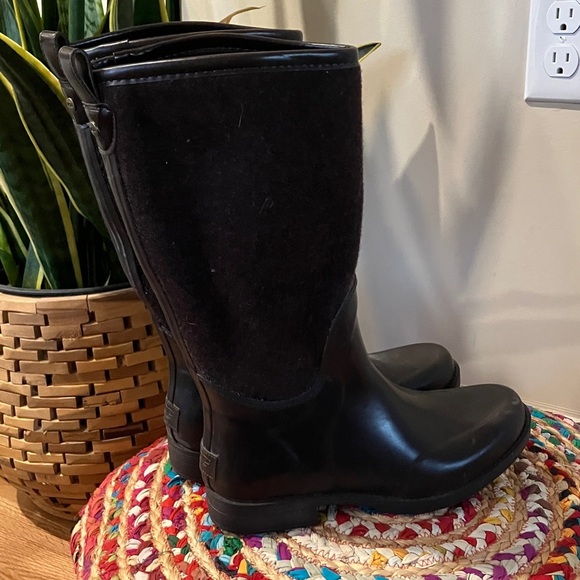 UGG Brown Reignfall Tall Rain Boots - Picture 2 of 8